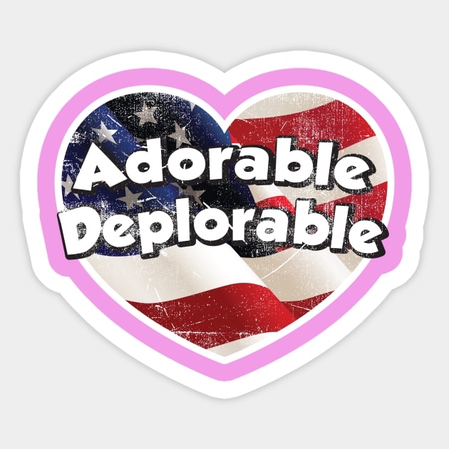 Adorable Deplorable Sticker by Conservatees